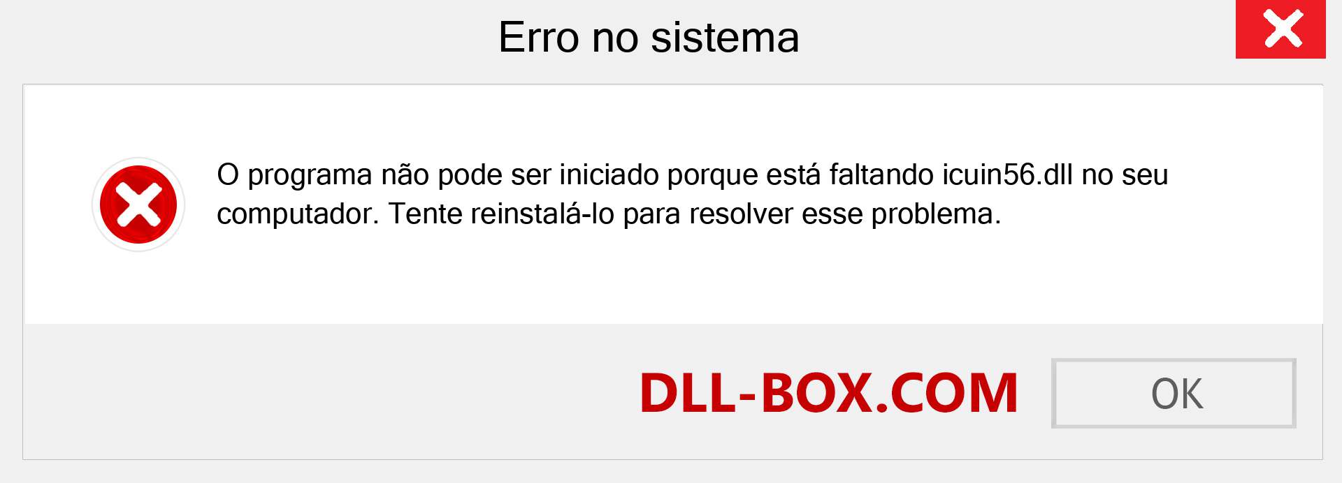 Arquivo icuin56.dll ausente ?. Download para Windows 7, 8, 10 - Correção de erro ausente icuin56 dll no Windows, fotos, imagens